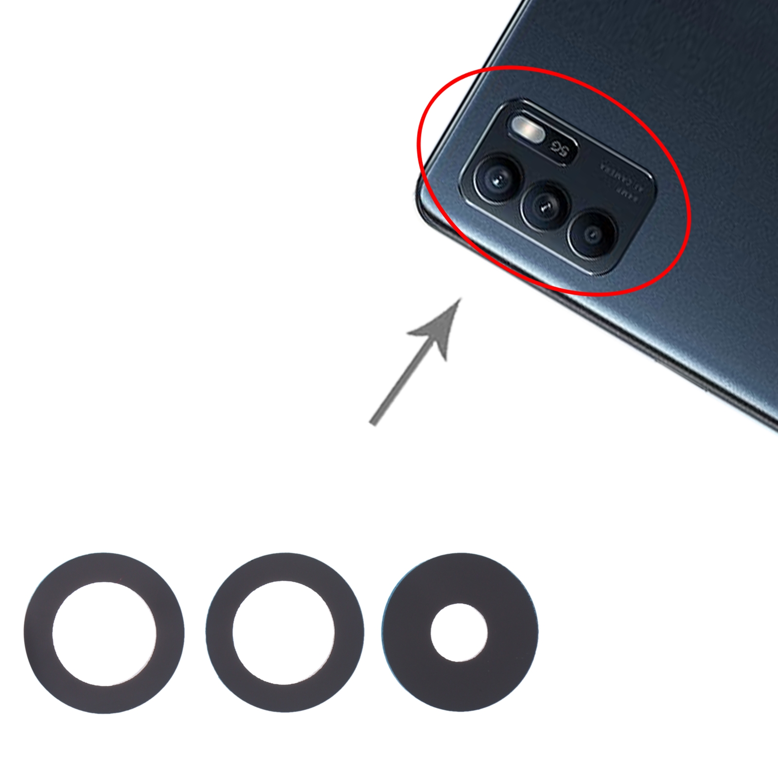 OPPO Reno6 Back Camera Lens Replacement - Image 3