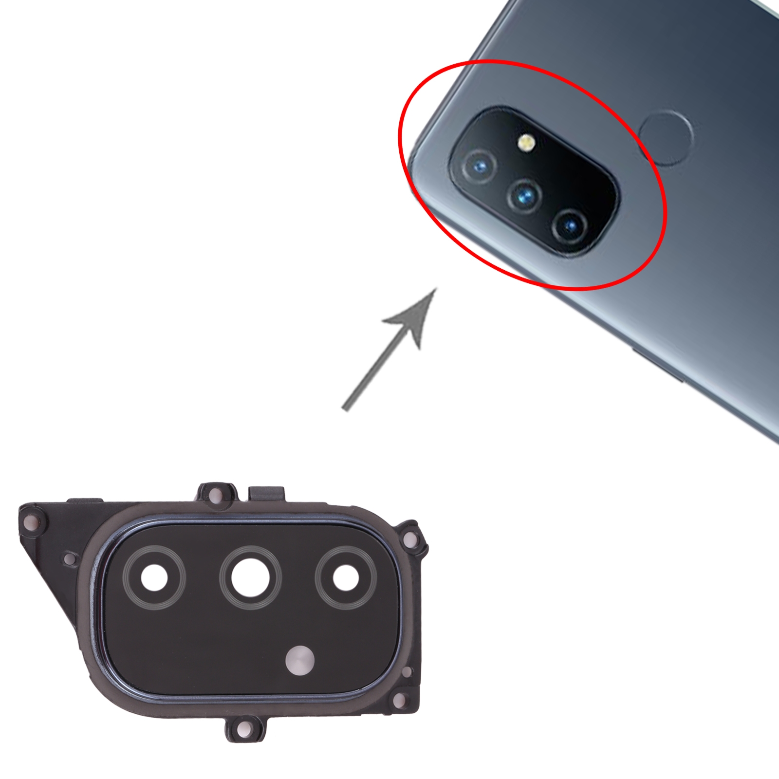 OnePlus Nord N100 Blue Camera Lens Cover Replacement - Image 3