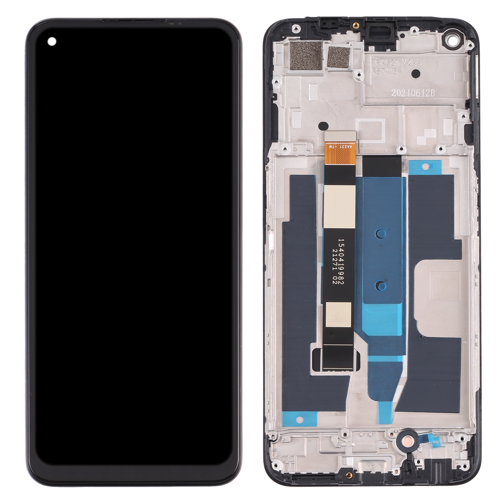 OPPO Realme 8 5G Black LCD Screen and Digitizer Replacement - Image 2