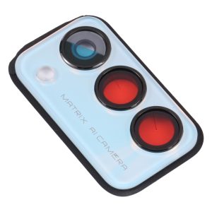 Realme Q3 Pro back camera lens frame blue