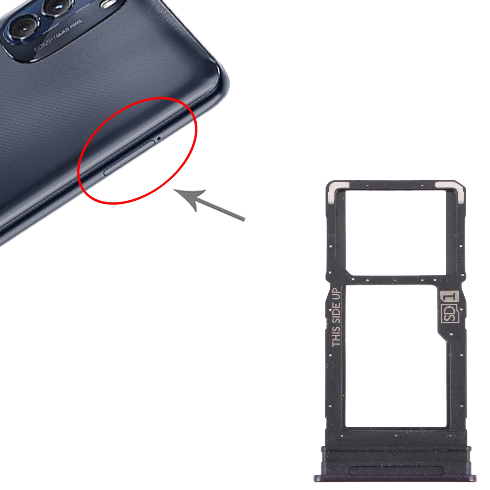 Motorola Moto G 5G Grey SIM Card Tray Replacement - Image 3