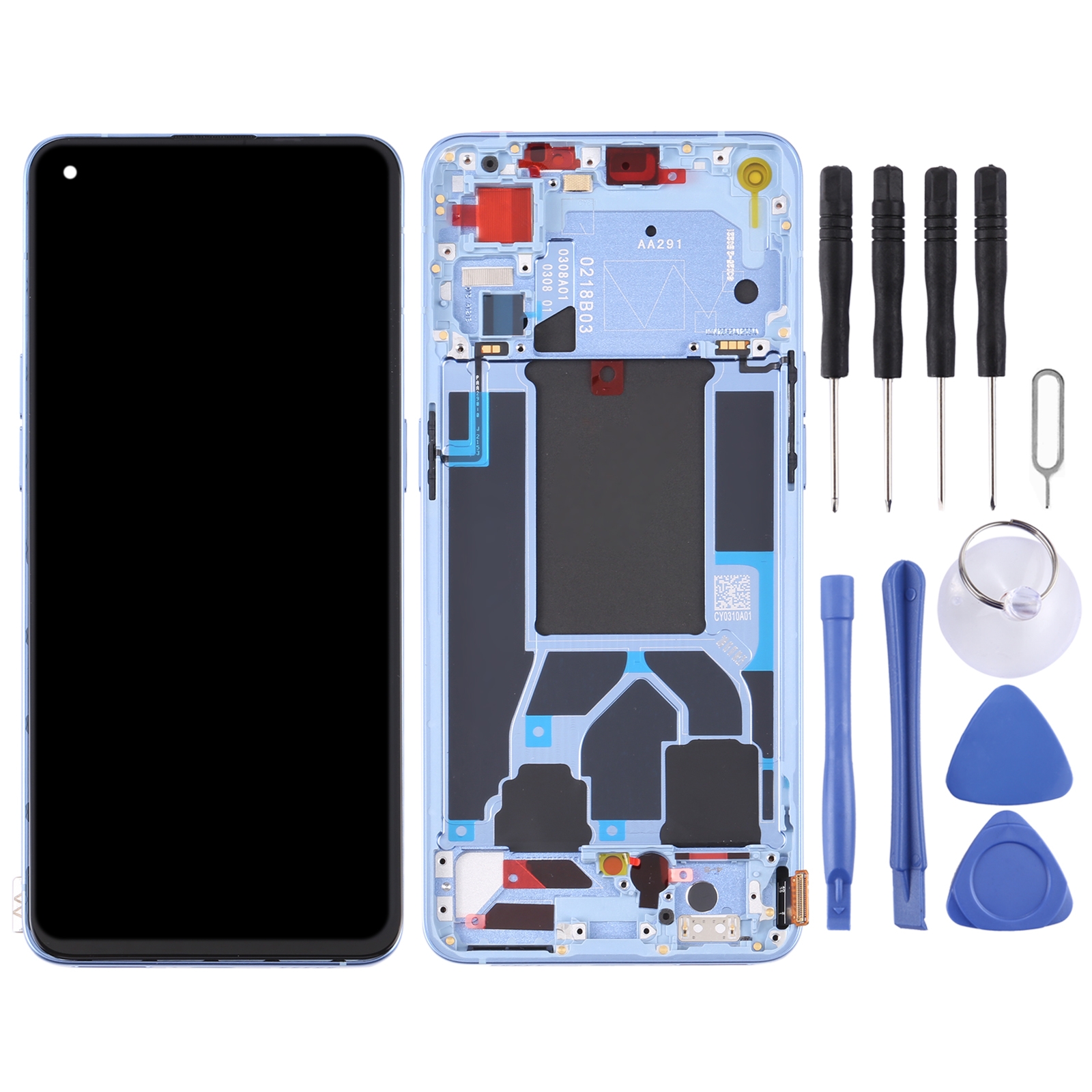 OPPO Reno7 5G screen replacement blue