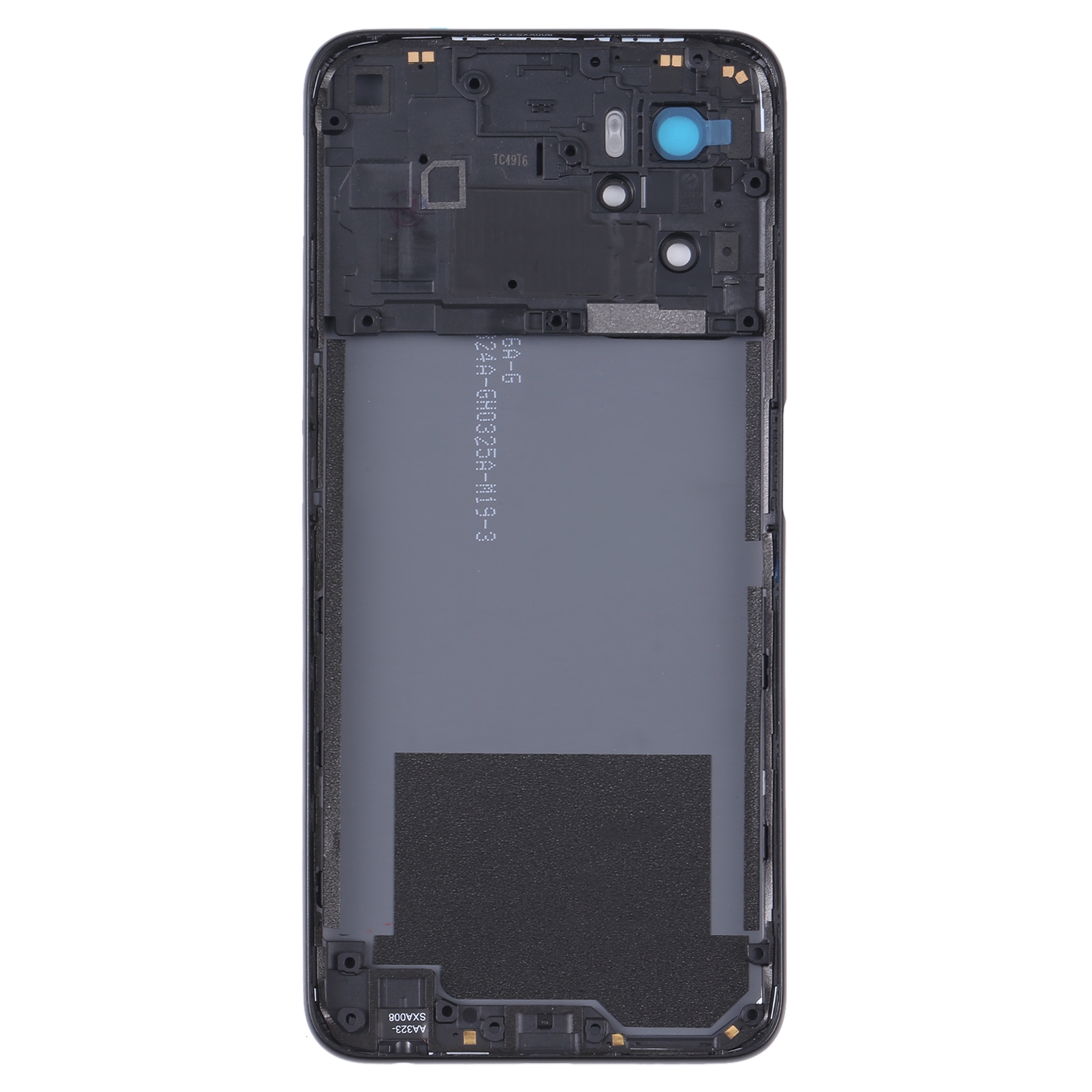 OPPO A36 A76 Black Back Cover Replacement - Image 2