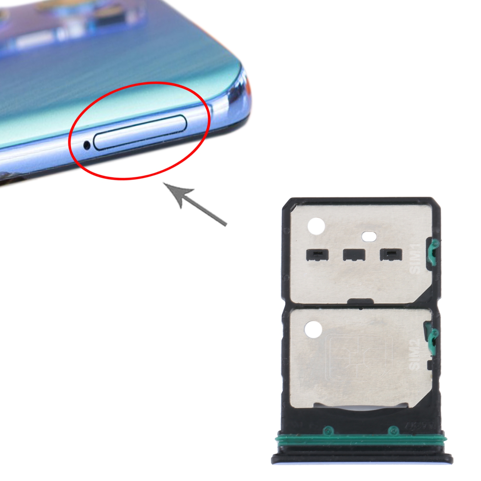 OPPO Reno7 5G Blue SIM Card Tray Replacement - Image 3