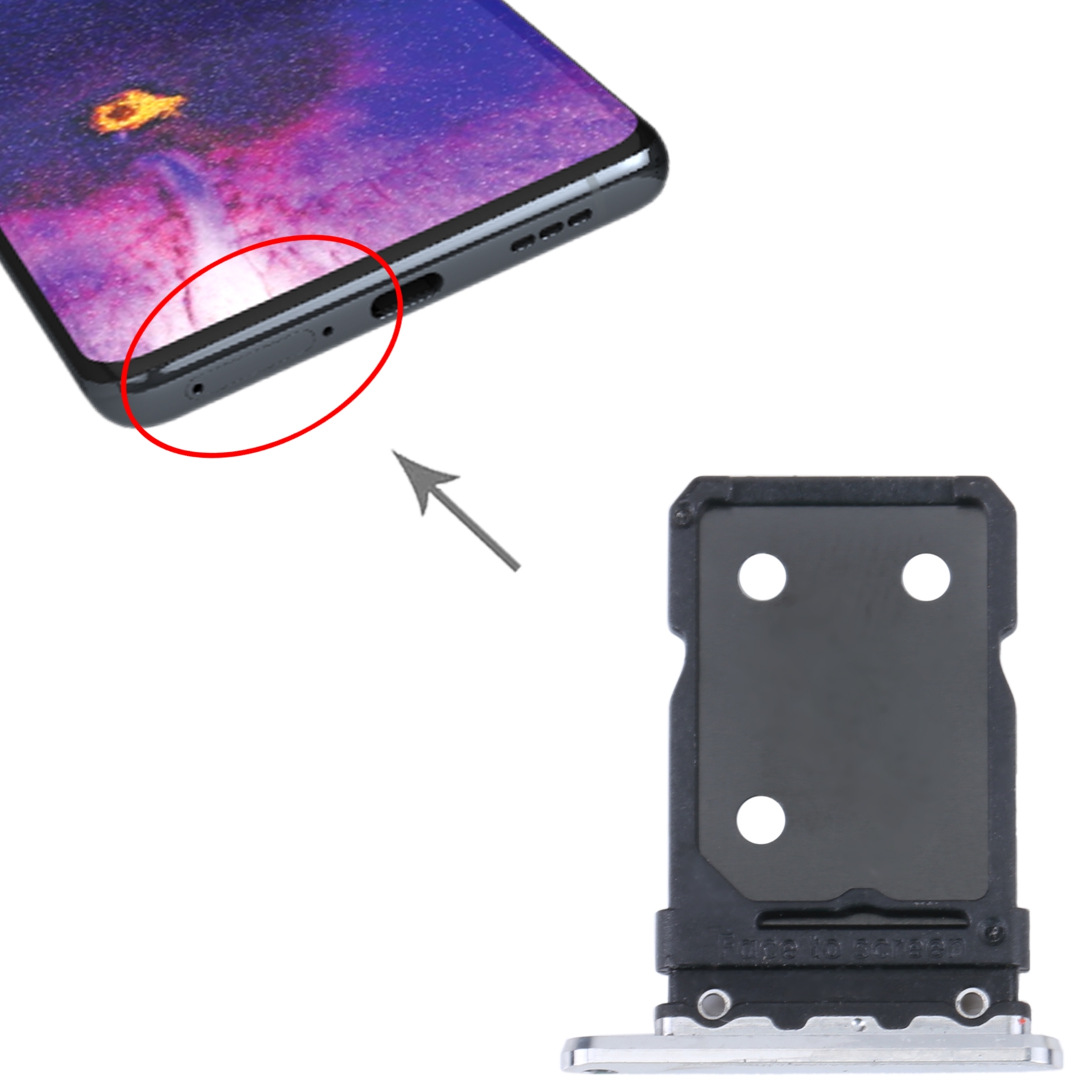 OPPO Find X5 Pro Gold SIM Card Tray Replacement - Image 3