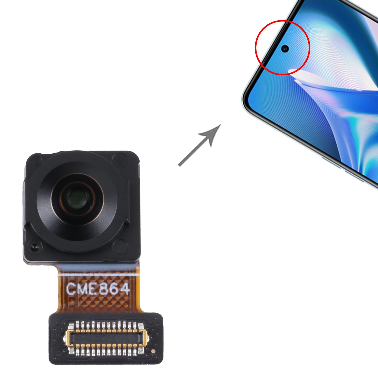 OnePlus Ace PGKM10 Front Camera Replacement - Image 4