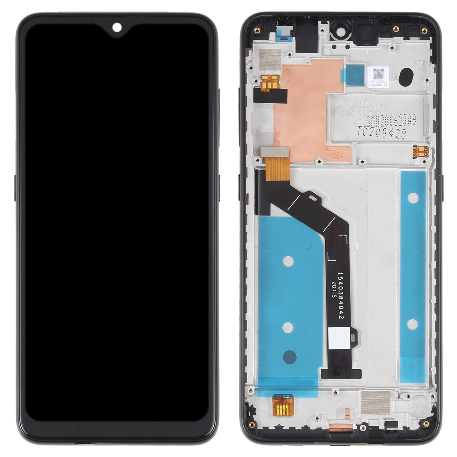 Original Nokia 7.2 LCD screen replacement black