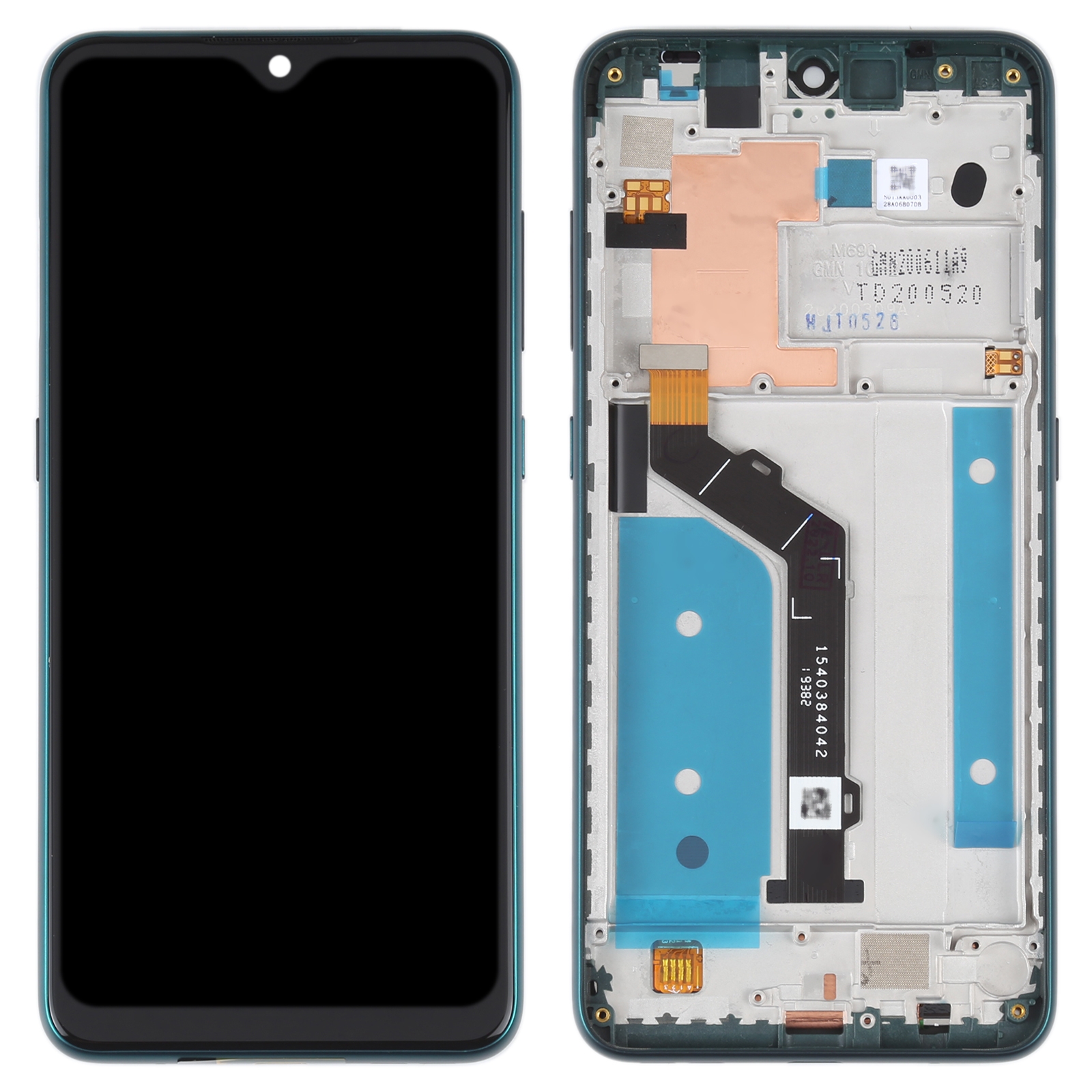 Nokia 7.2 LCD screen replacement green