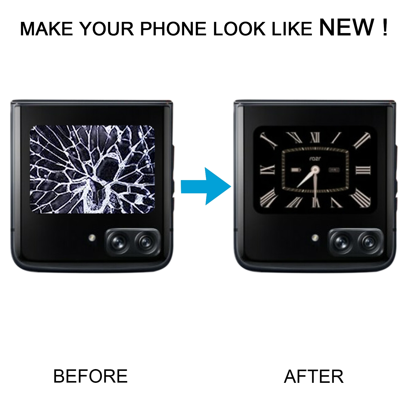 Motorola Razr 2022 Secondary Screen Replacement - Image 5