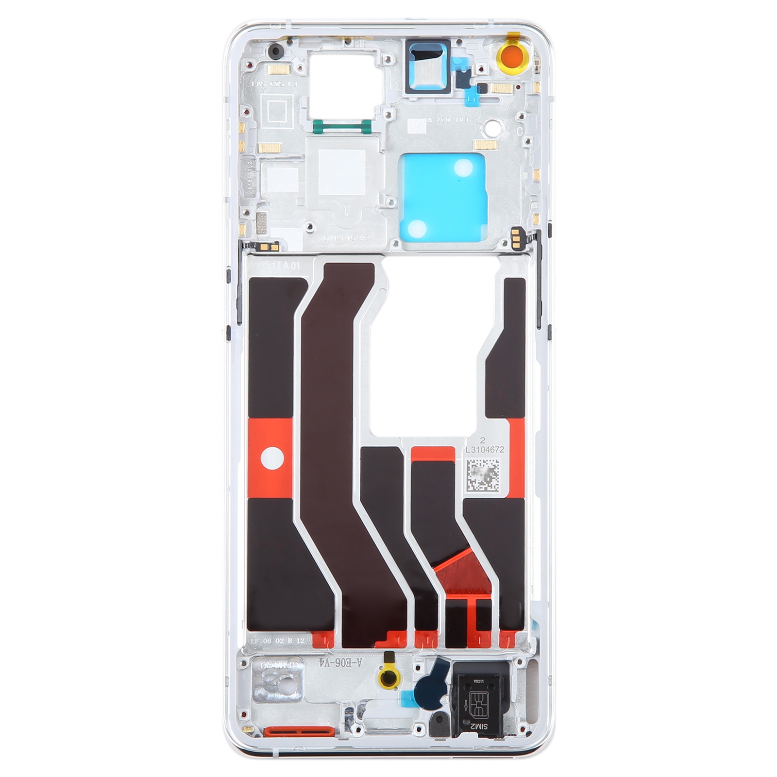 OPPO Find X3 Pro silver front frame replacement