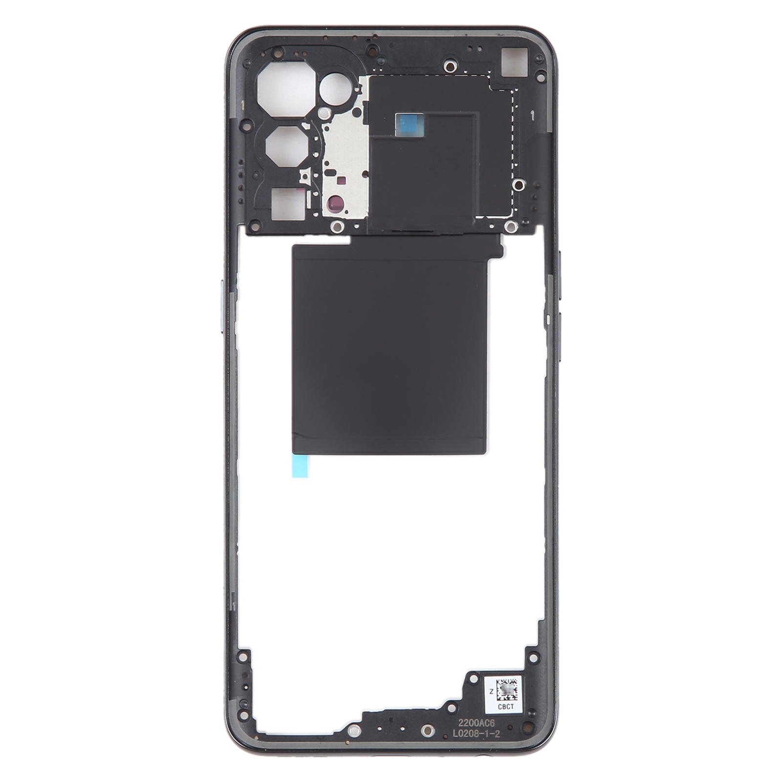 OPPO Find X3 Lite black middle frame bezel