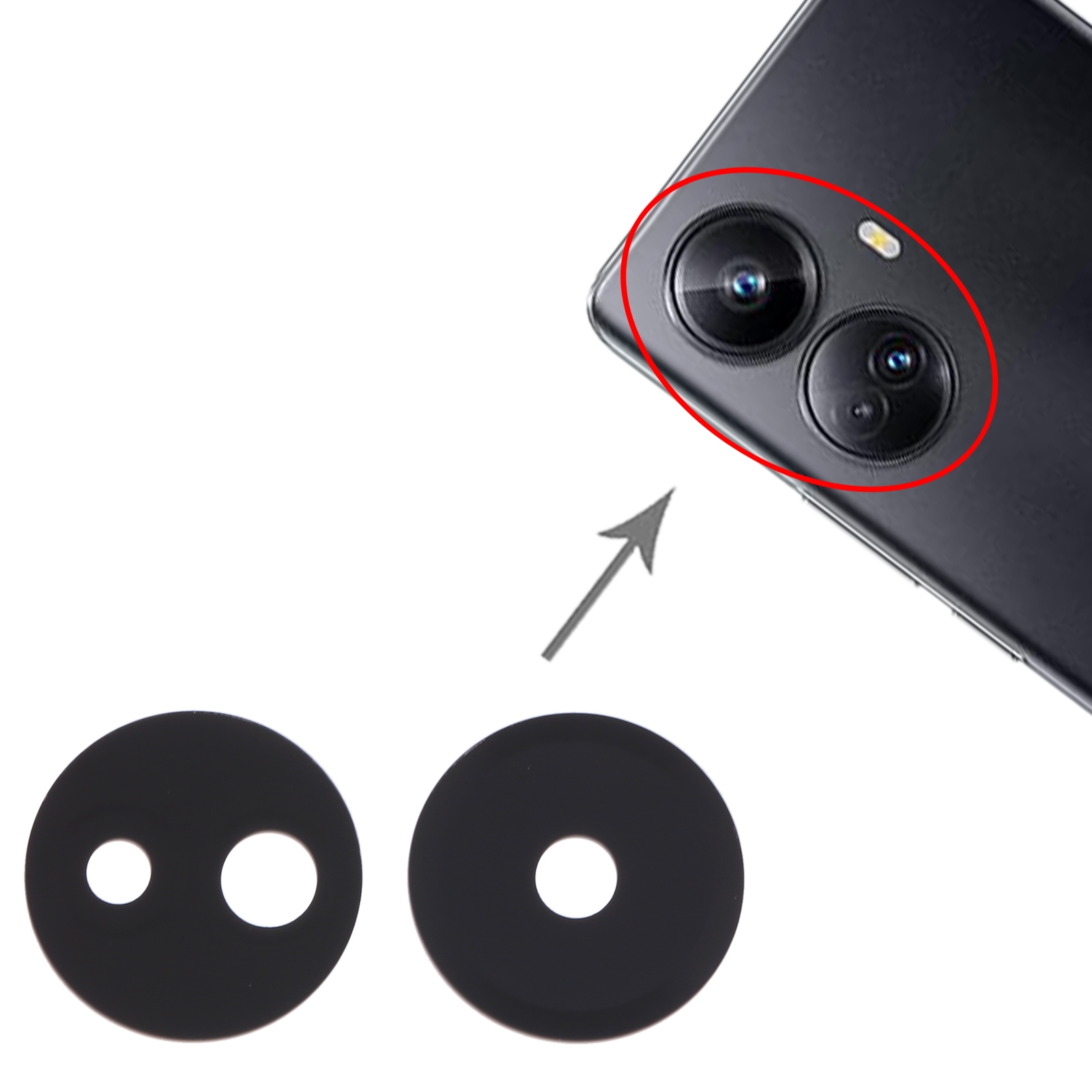Realme 10 Pro+ Back Camera Lens Replacement - Image 3