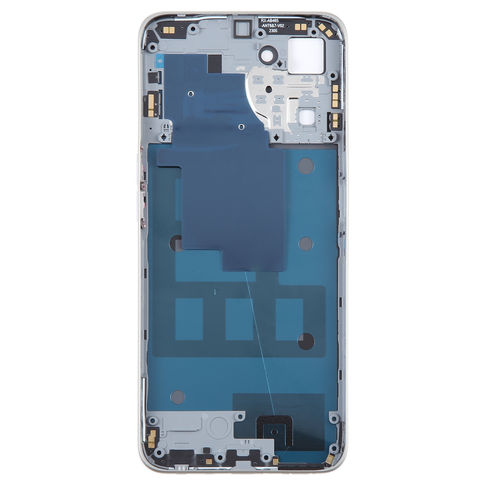 Realme V30 Gold Back Cover with Frame Replacement - Image 2