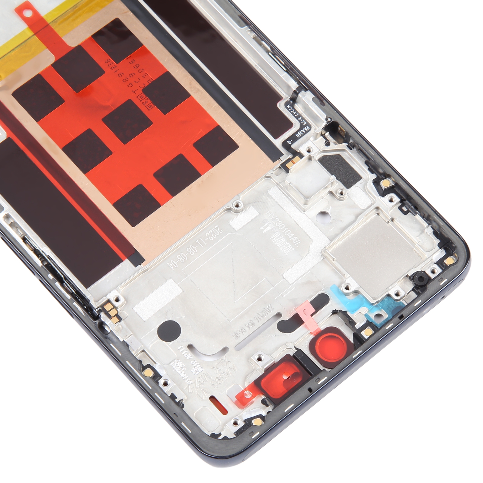 OPPO Reno9 Black Front Frame Bezel Plate Replacement - Image 4