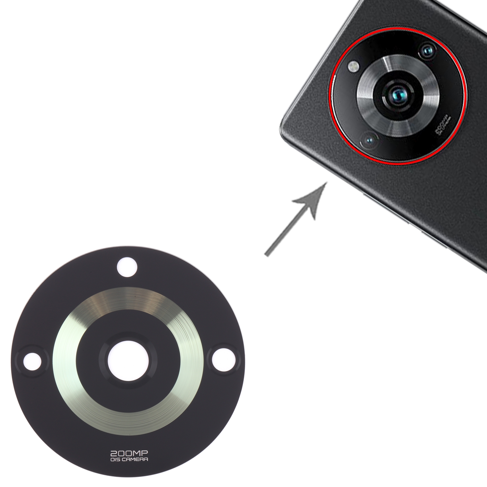Realme 11 Pro+ Green Back Camera Lens Replacement - Image 3