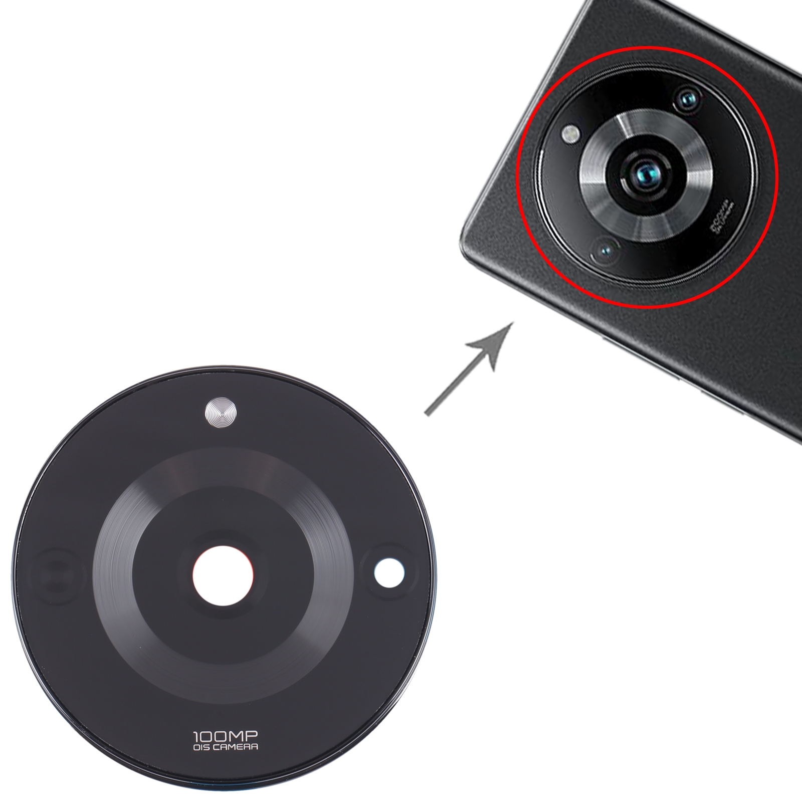 Realme 11 Pro Black Camera Lens Cover Replacement - Image 3