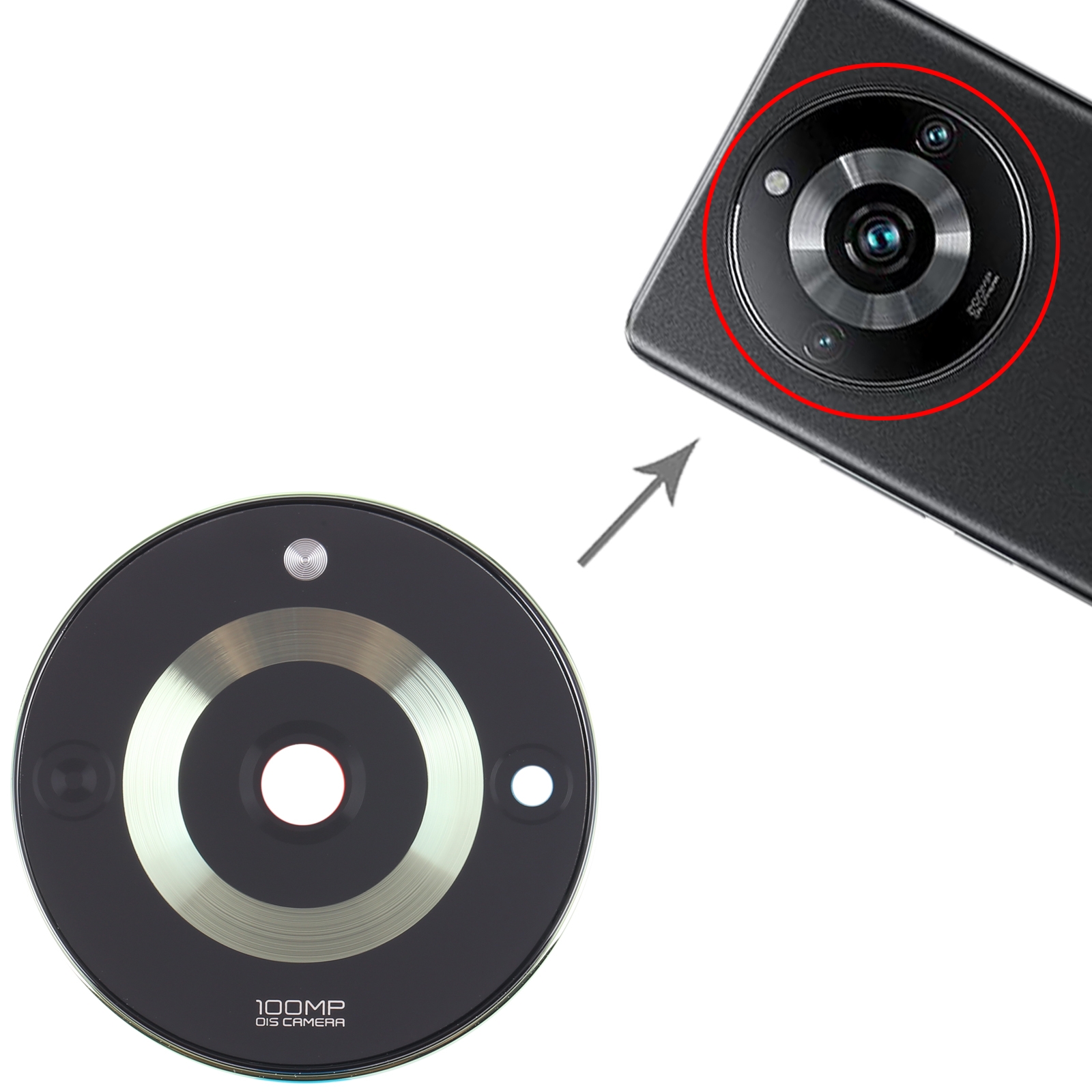 Realme 11 Pro Green Camera Lens Cover Replacement - Image 3