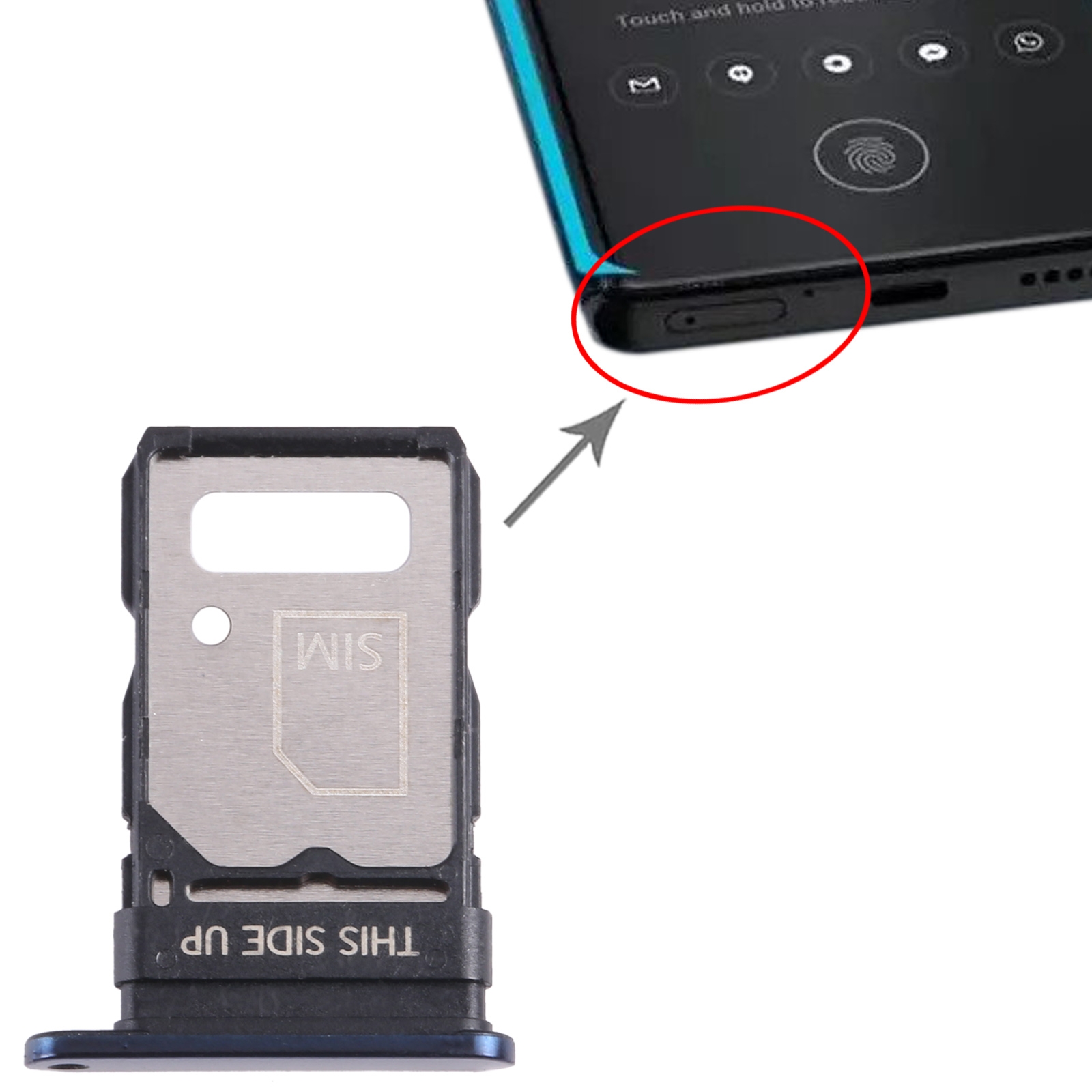 Motorola Edge 2021 Blue SIM Card Tray Replacement - Image 3