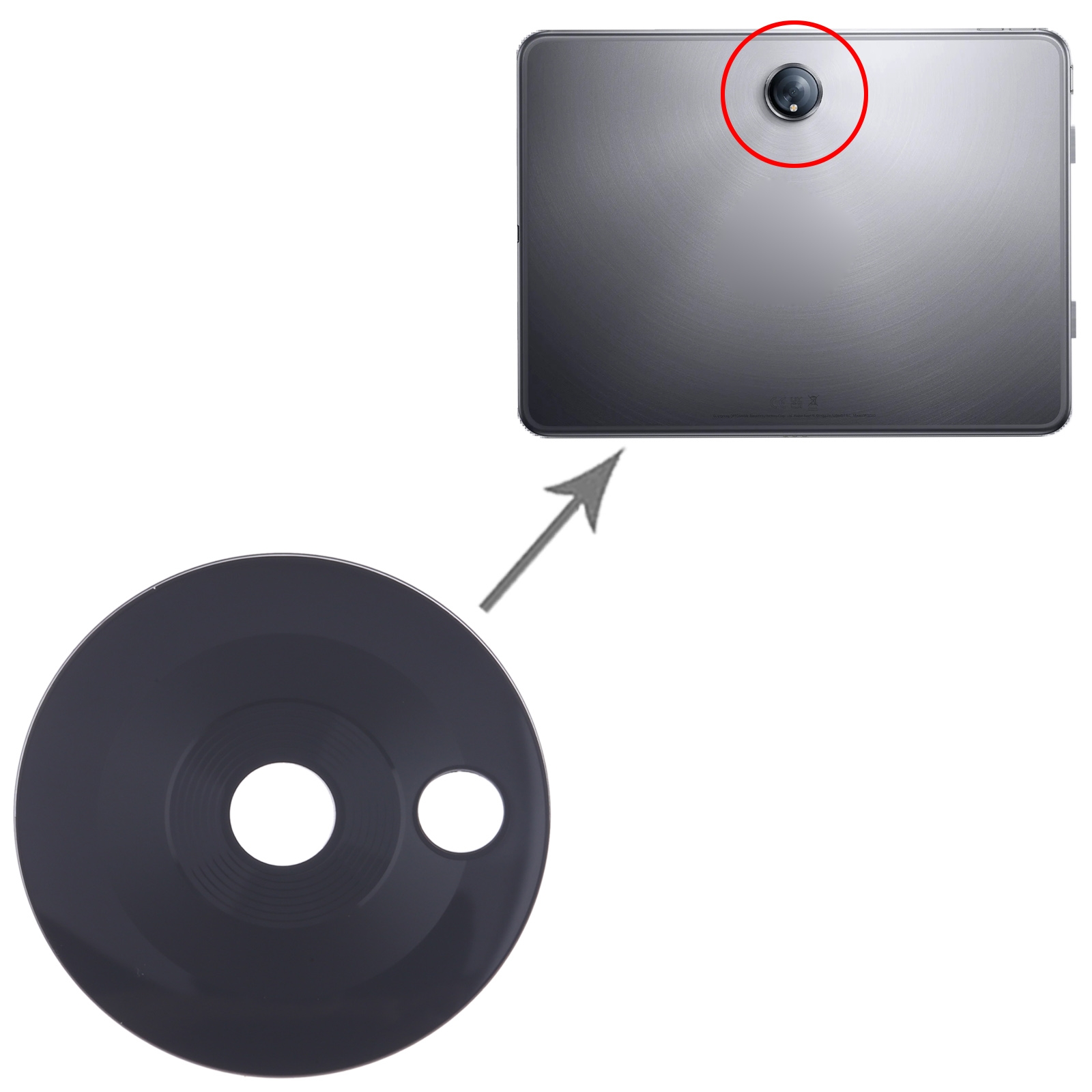 OPPO Pad 2 Back Camera Lens Replacement - Image 3
