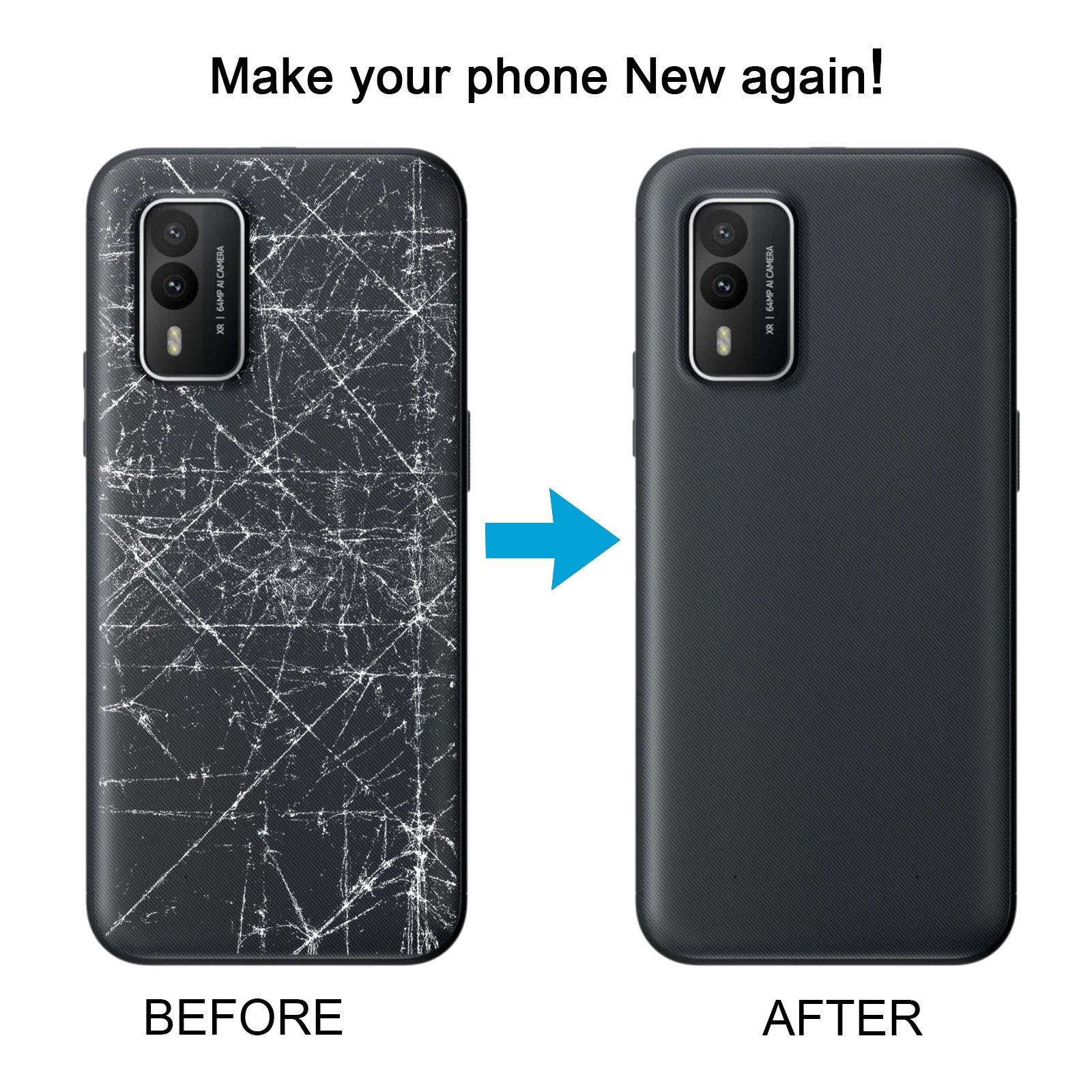 Nokia XR21 Black Battery Back Cover Replacement - Image 5