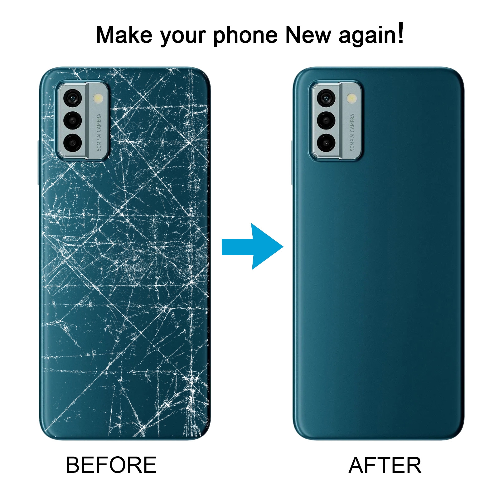 Nokia G22 Blue Battery Back Cover Replacement - Image 5