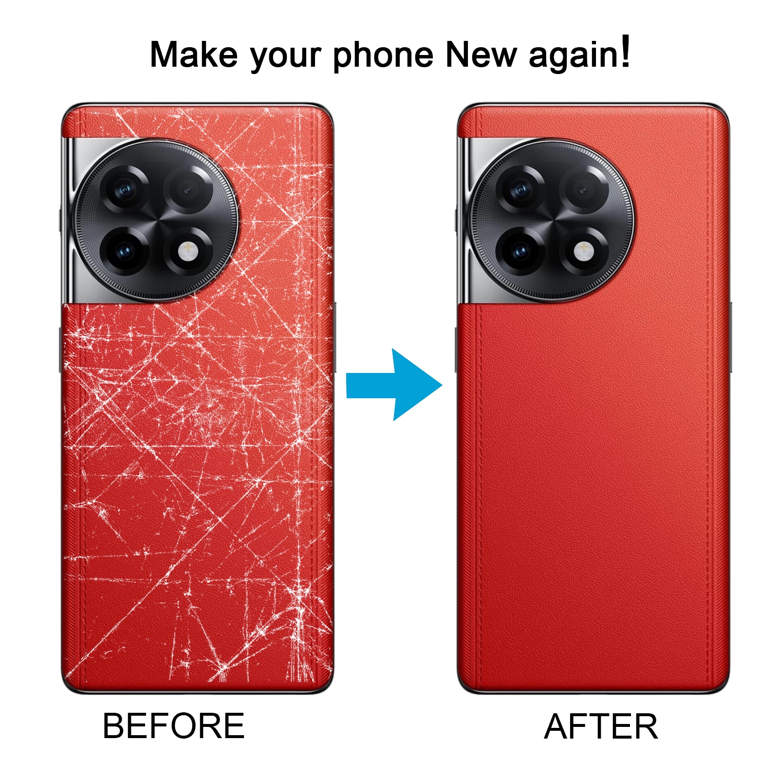 OnePlus 11R CPH2487 Red Back Cover Replacement - Image 5