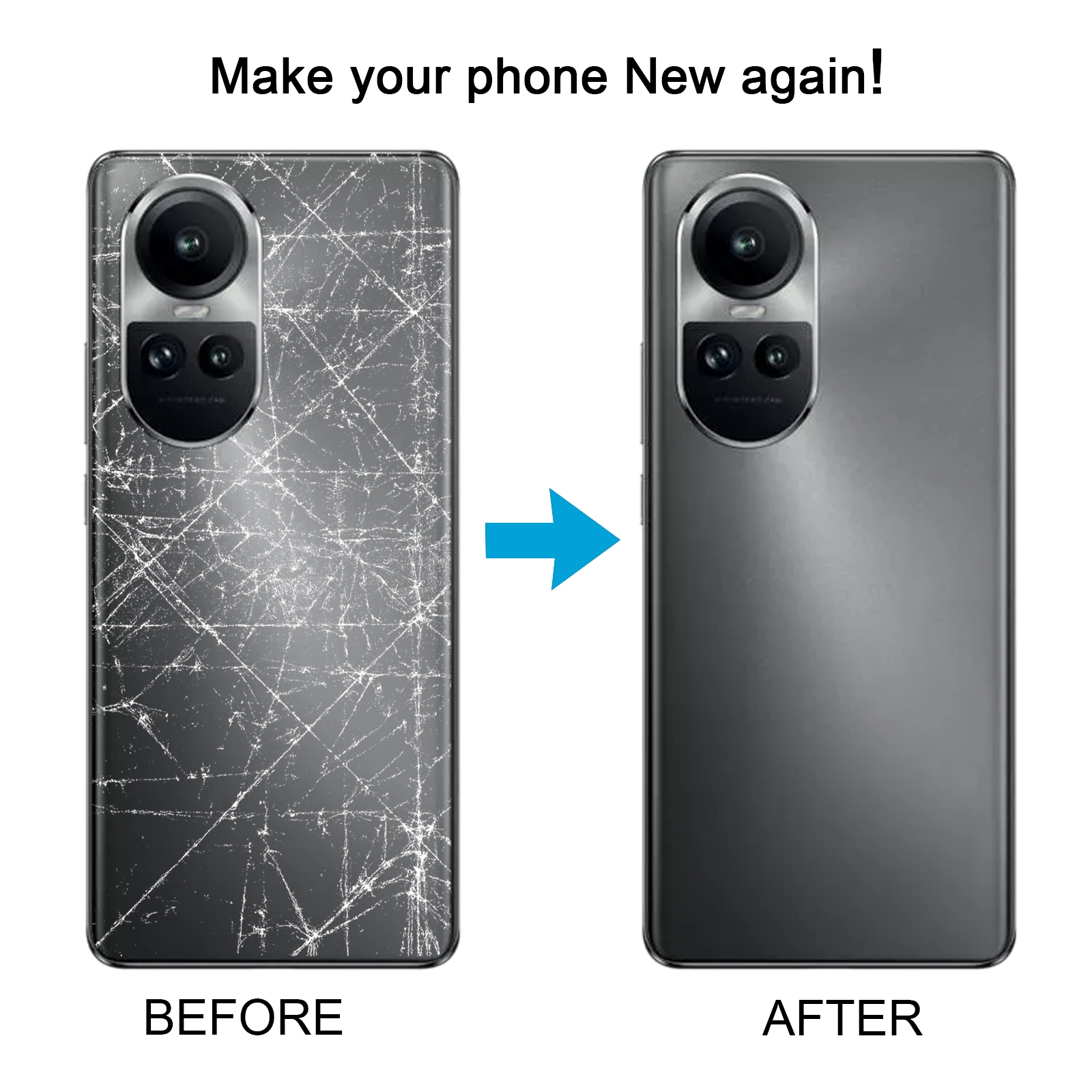OPPO Reno10 5G Purple Back Cover Replacement - Image 5
