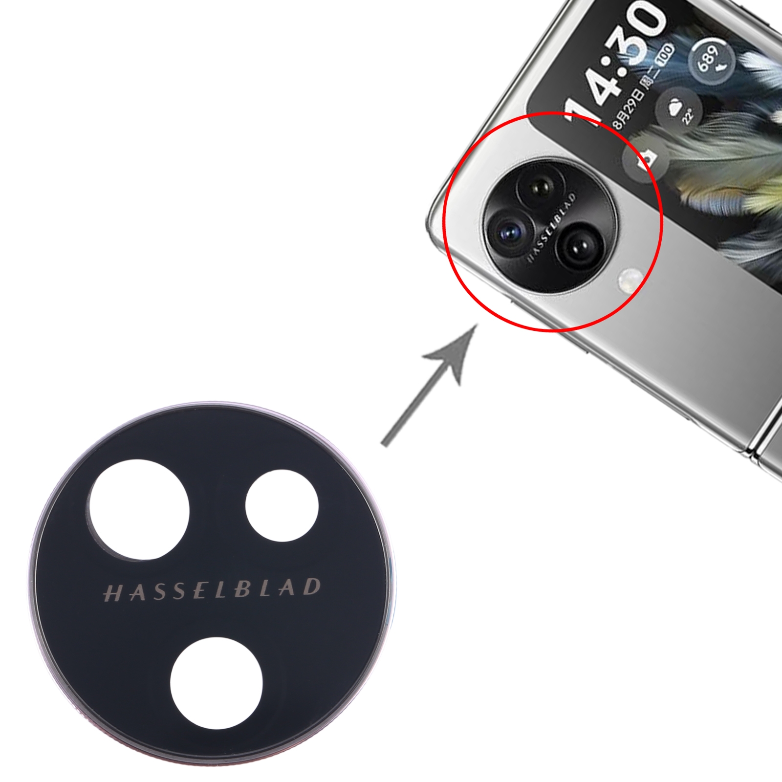 OPPO Find N3 Flip Purple Camera Lens Cover Replacement - Image 3