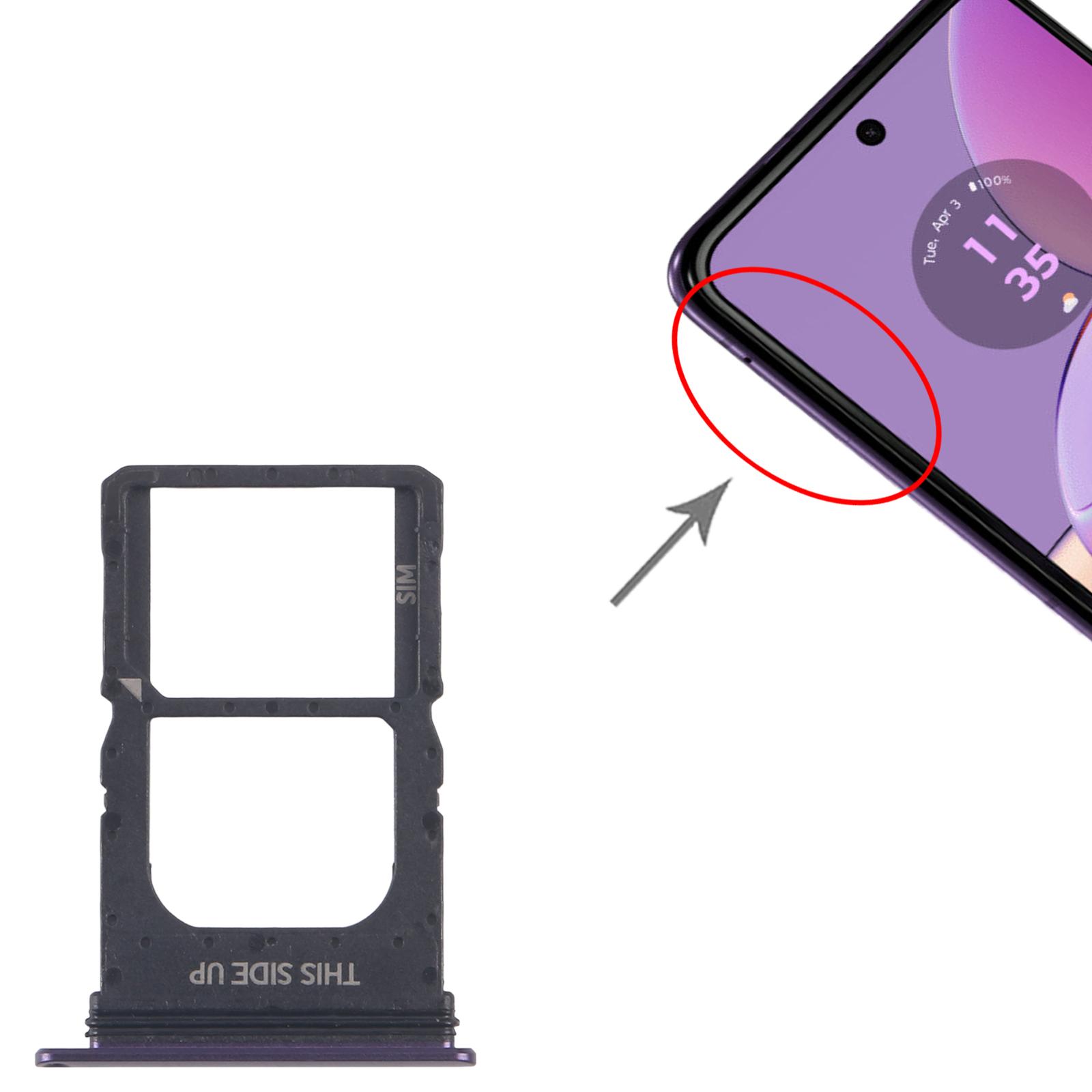 Motorola Razr 40 Purple SIM Card Tray Replacement - Image 3