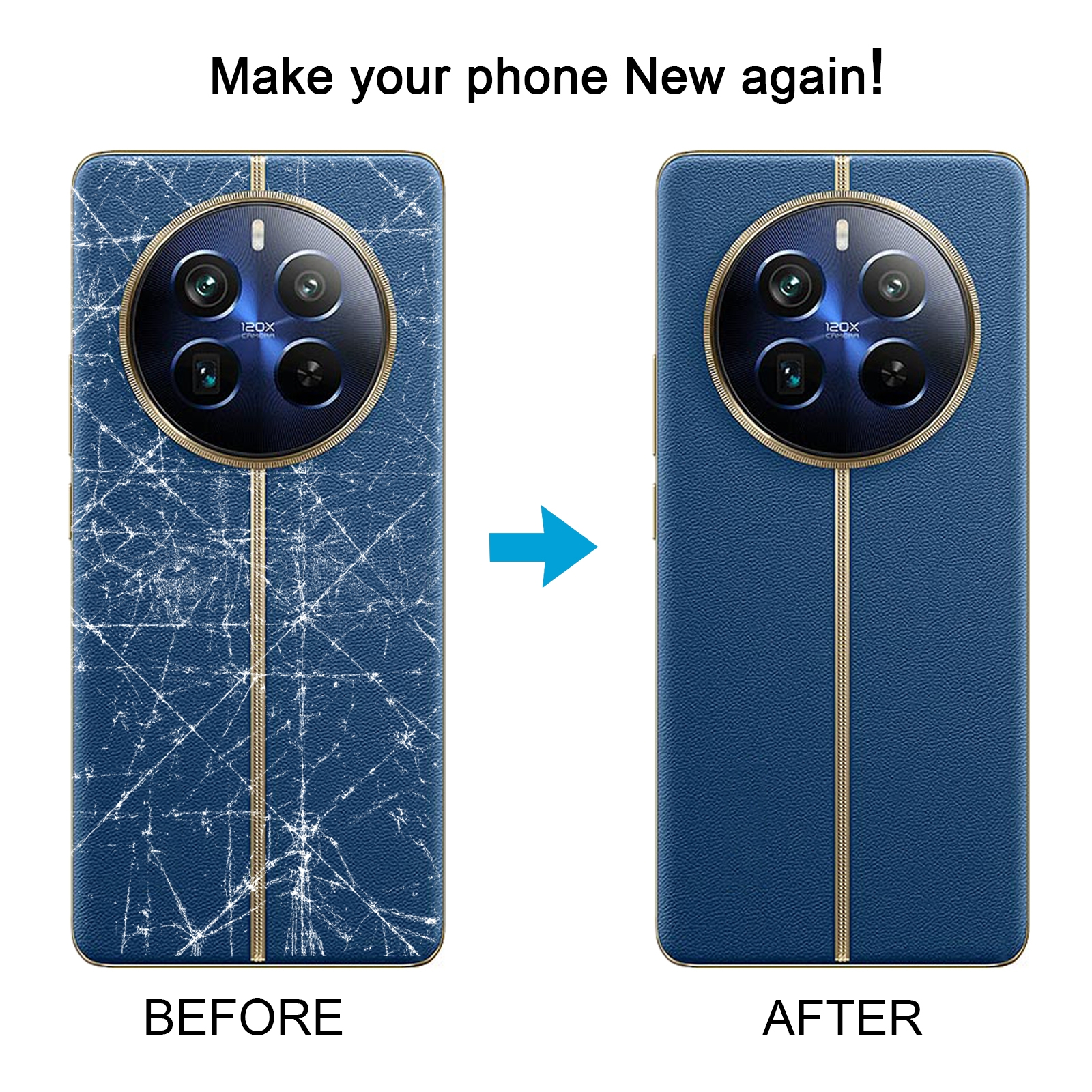 Realme 12 Pro+ Dark Blue Back Cover Replacement - Image 5