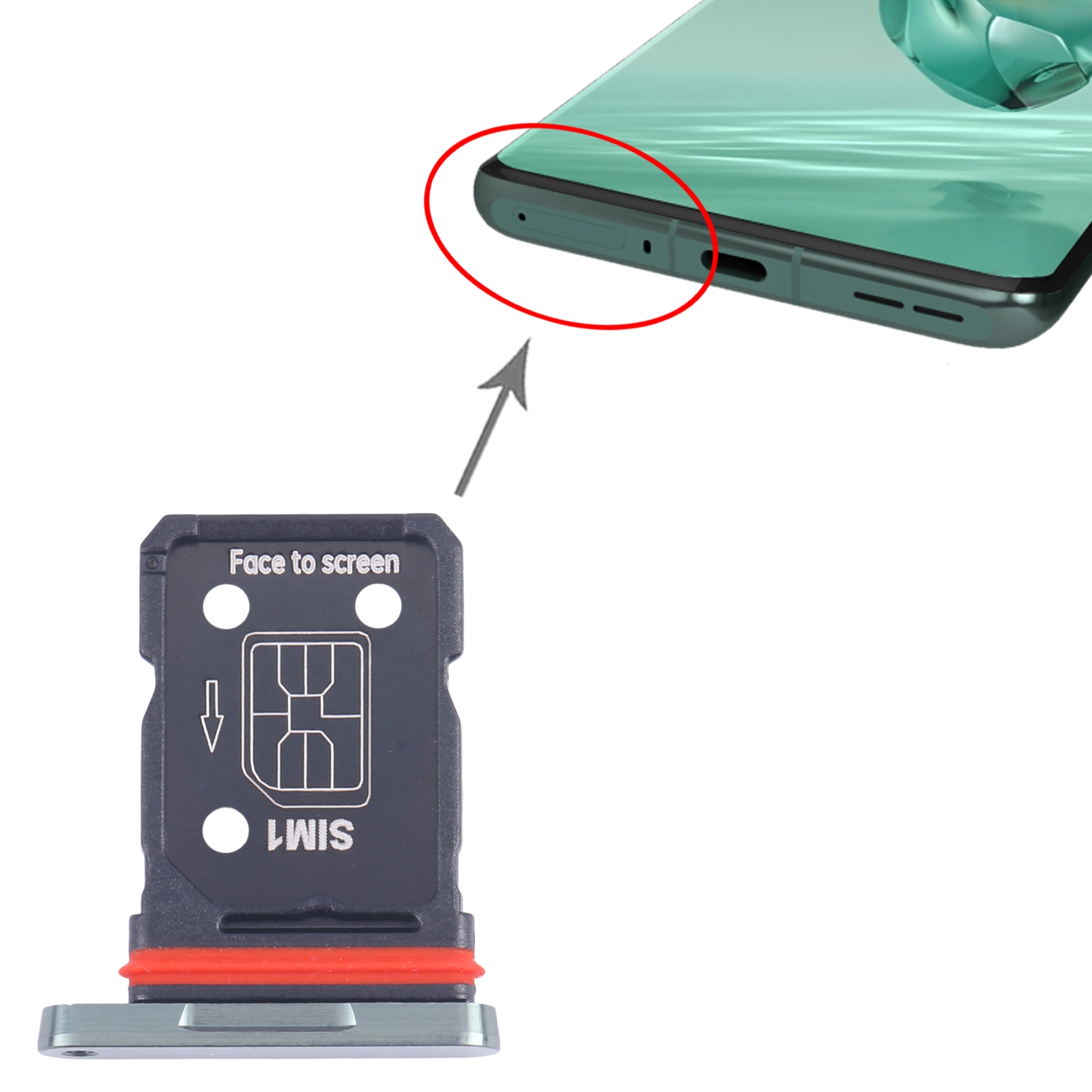 OnePlus 12 Green SIM Card Tray Replacement - Image 3