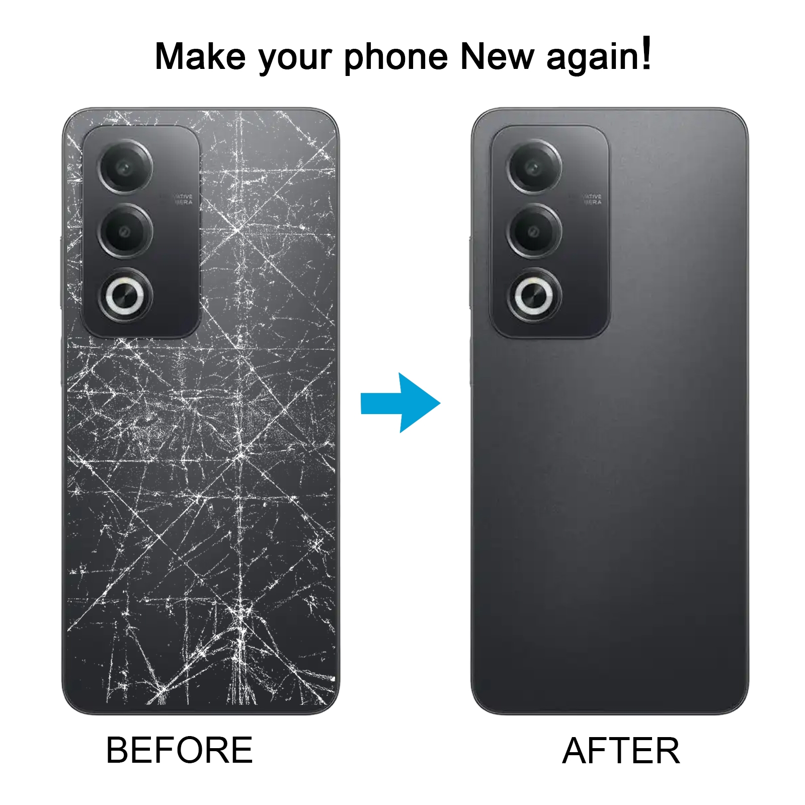 OPPO A3 Pro 5G Purple Back Cover Replacement - Image 5