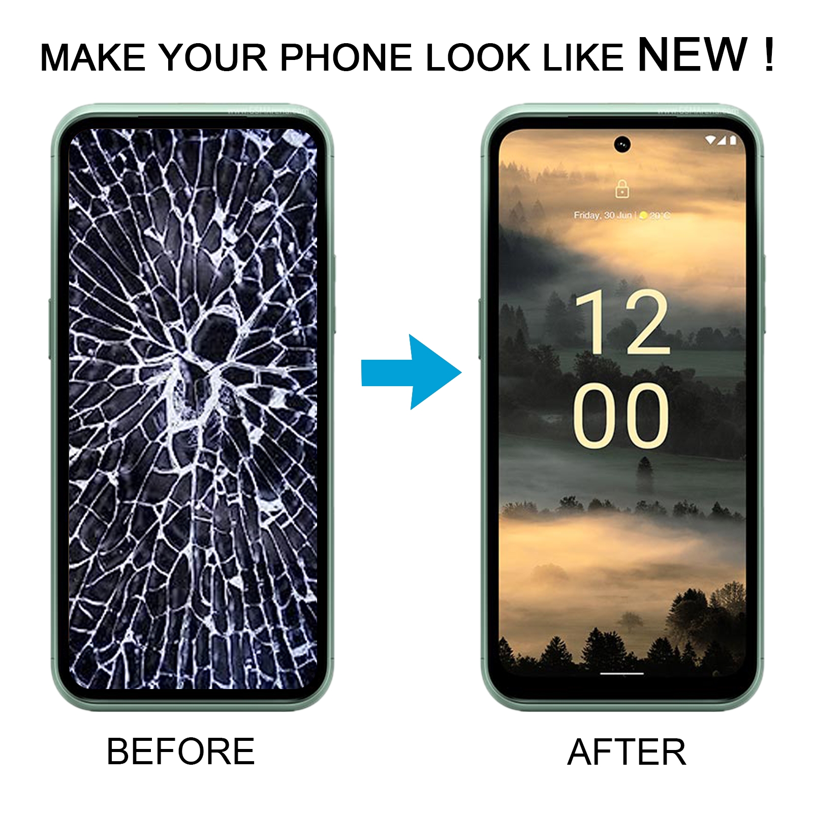 Nokia XR21 LCD Screen with Digitizer Replacement - Image 5