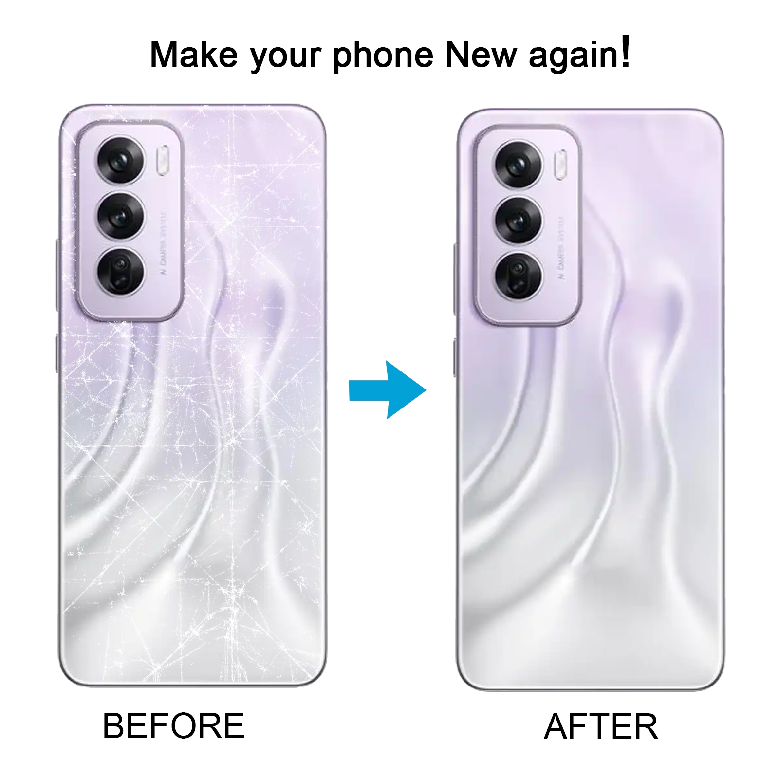 OPPO Reno12 Global Silver Back Cover Replacement - Image 5