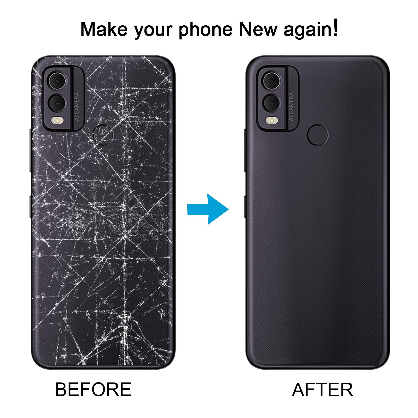 Nokia C22 Black Back Cover Replacement - Image 5