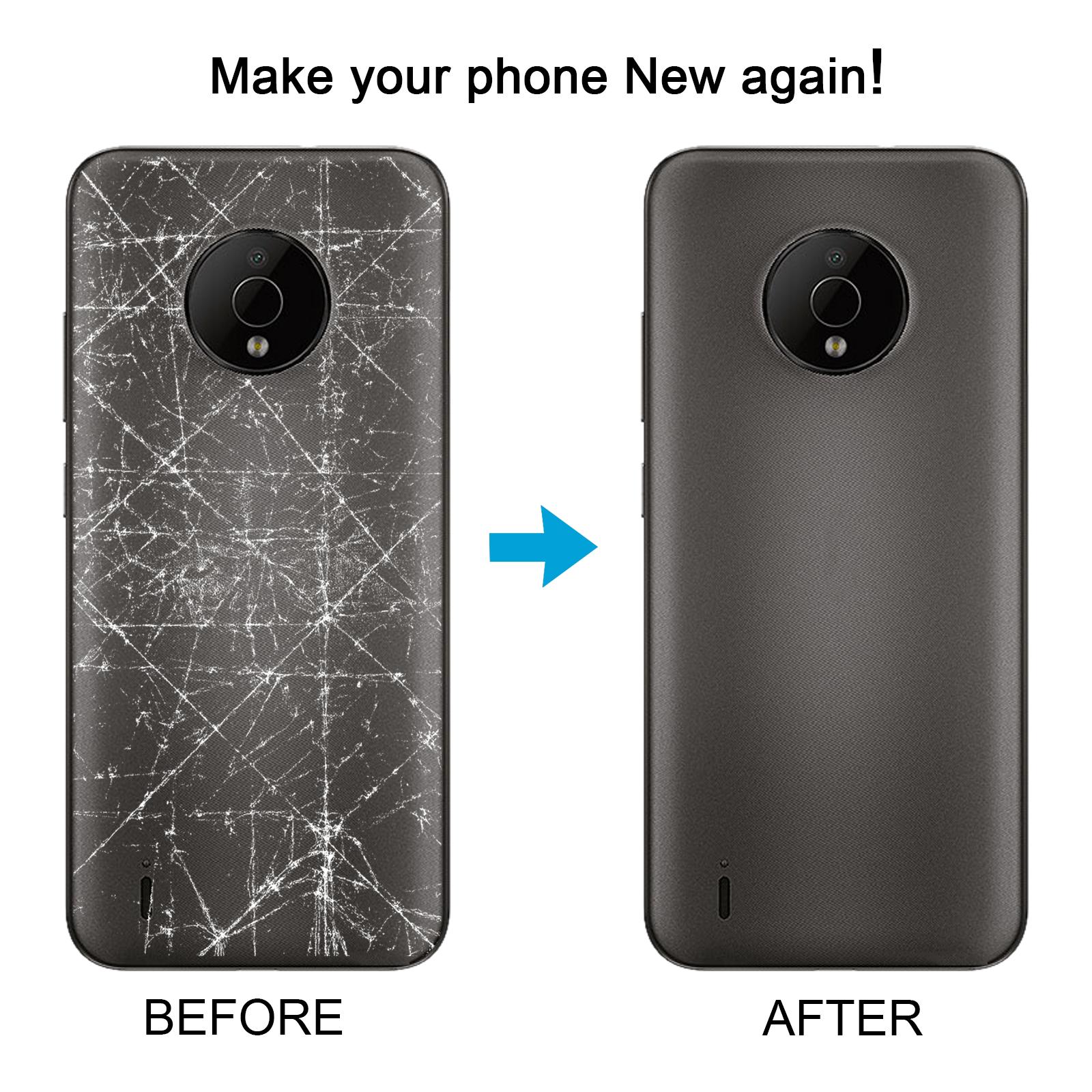 Nokia C200 Black Back Cover Replacement - Image 5